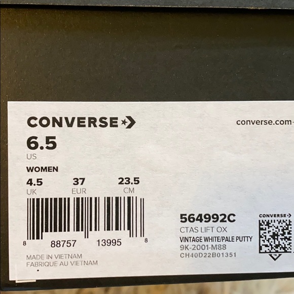 Converse Ctas Lift shoes for women - Picture 8 of 8